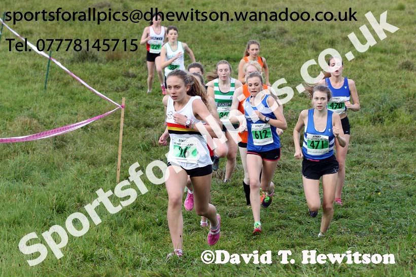 Womens under-17s and under-20s, North East Harrier League, Cramlington. Photo: David T. Hewitson/Sports for All Pics